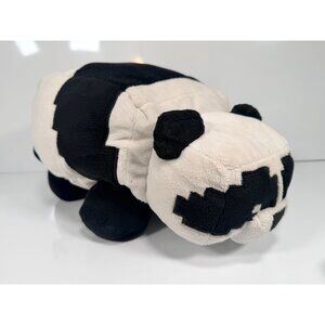 Minecraft Happy Explorer Panda Bear Plush Stuffed 14" Mojang 2020 Black White